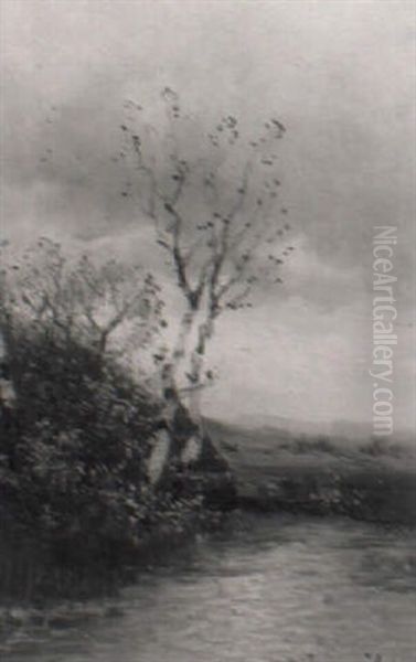 Sommerlandschaft Bei Morgenstimmung Oil Painting by Johann II Jungblut