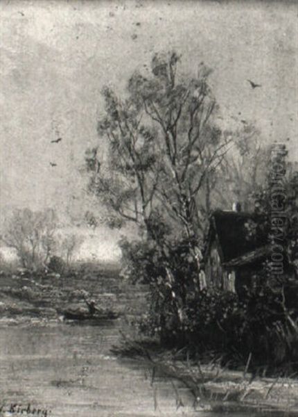 Sommerliche Fluslandschaft Mit Staffagen Oil Painting by Johann II Jungblut