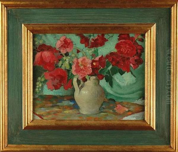 Interessante Agyptische Landschaft Mit Blick Uber Das Tal Der Konige, Pastoser Farbauftrag In Lockerem Duktus Oil Painting by Bela Kadar