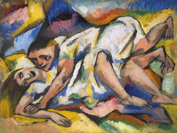 Eroticism Oil Painting by Bela Kadar