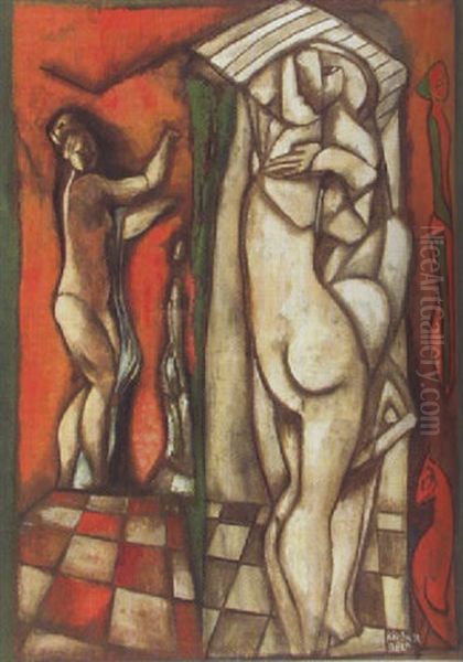 Weibliche Akte Oil Painting by Bela Kadar