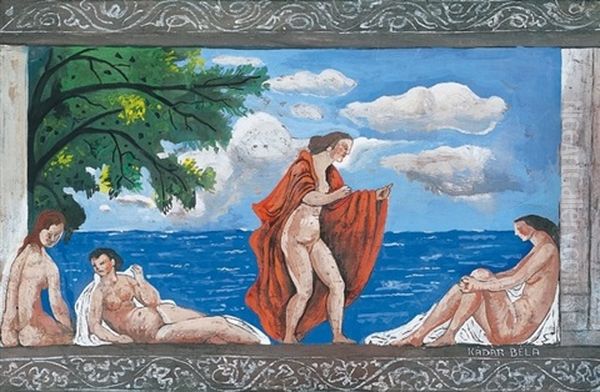 Mediterran Hangulat Oil Painting by Bela Kadar