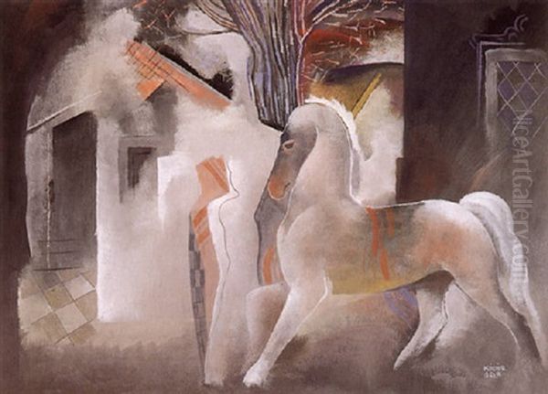 Caballo Oil Painting by Bela Kadar