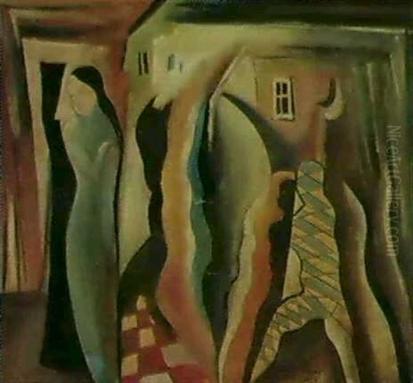 La Maison Rose Oil Painting by Bela Kadar