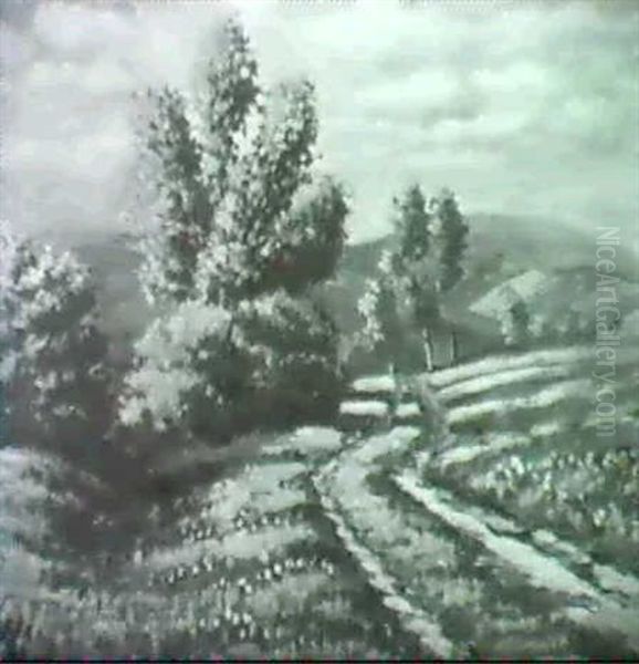 Sommerlandschaft Oil Painting by Bela Kadar