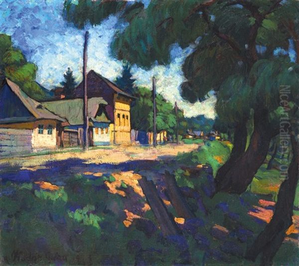 Baia Mare Oil Painting by Geza Kadar