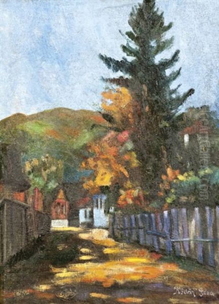 Falureszlet Oil Painting by Geza Kadar