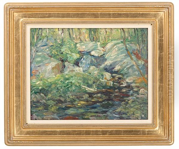 Summer Landscape With Stream Oil Painting by Charles Salis Kaelin