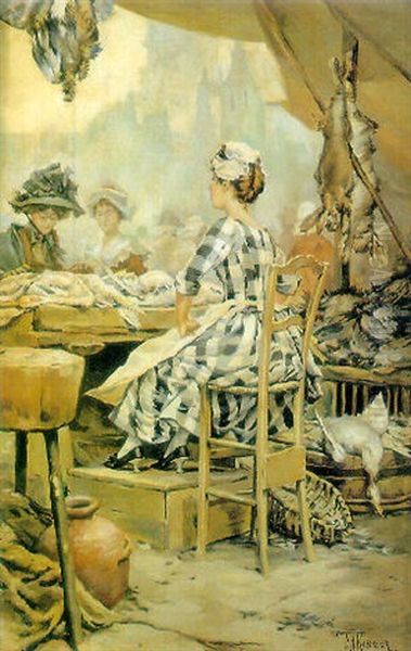 En El Mercado Oil Painting by Frederik Hendrik Kaemmerer