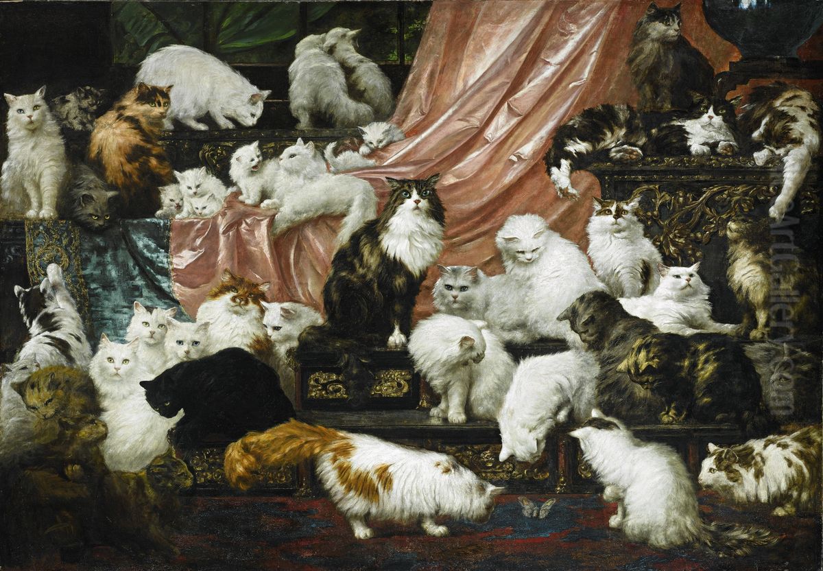 My Wife's Lovers Oil Painting by Carl Kahler