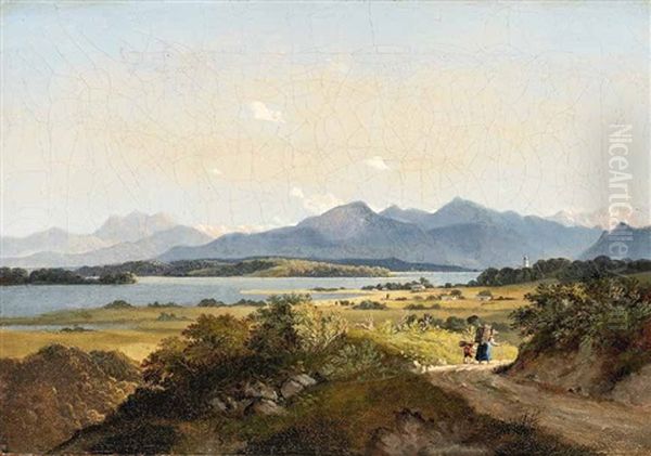 Partie Bei Rimsting Oil Painting by Ernst Kaiser