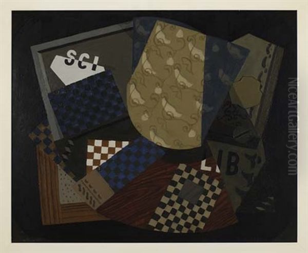 Composition Oil Painting by David Kakabadze