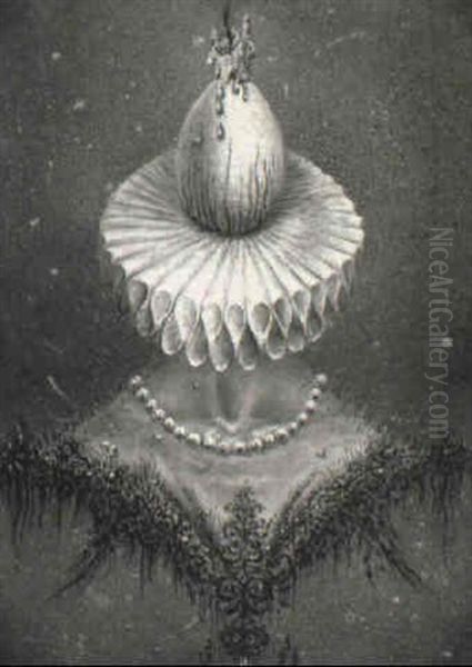 Composition Oil Painting by David Kakabadze