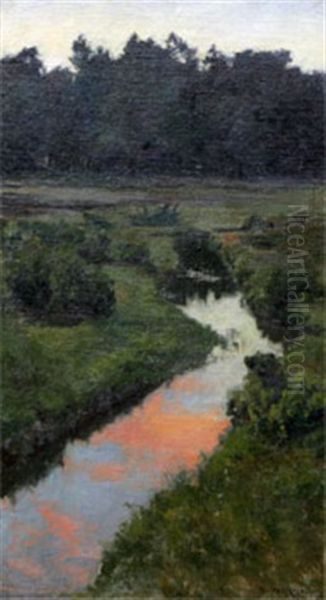 En Back - Gotland Oil Painting by Gottfrid Kallstenius