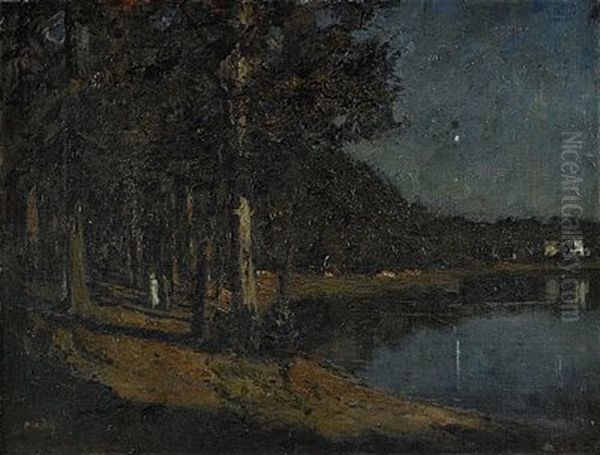Mansken Oil Painting by Gottfrid Kallstenius