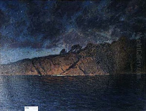 Manskensnatt Oil Painting by Gottfrid Kallstenius