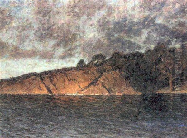 Natt I Augusti - Mansken I Skargarden Oil Painting by Gottfrid Kallstenius