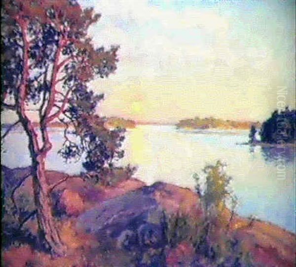 Skargarden Oil Painting by Gottfrid Kallstenius