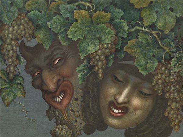 The Bacchanalia Oil Painting by Nicolai Konstantinovich Kalmakov