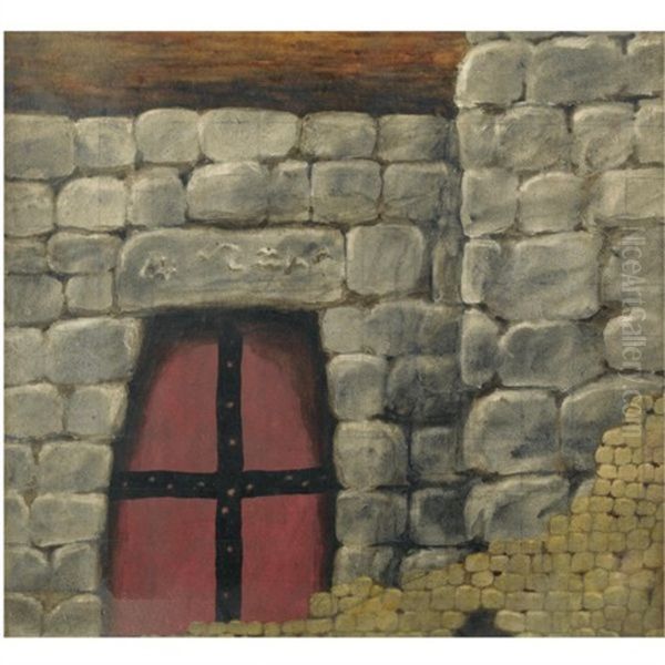 The Gate Oil Painting by Nicolai Konstantinovich Kalmakov