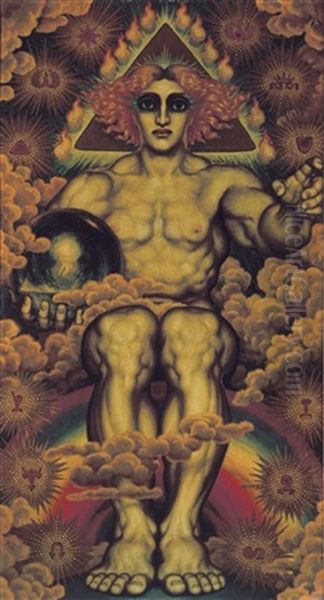 The Triumph Of Man Oil Painting by Nicolai Konstantinovich Kalmakov