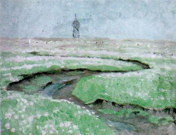 Fruhling In Norwegen Oil Painting by Egon von Kameke