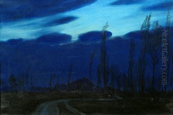 Nachtanfang Oil Painting by Gustav Kampmann