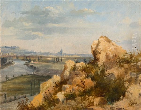 Blick Auf Rom Oil Painting by Edmund Friedrich Kanoldt