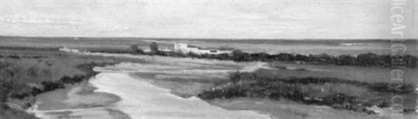 Blick Auf Den Campo D'annibale Bei Cannae Oil Painting by Edmund Friedrich Kanoldt