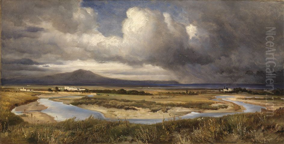 Blick Auf Den Campo D'annibale Bei Cannae Oil Painting by Edmund Friedrich Kanoldt