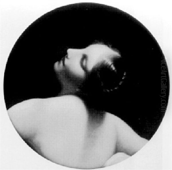Weiblicher Ruckenakt Mit Zuruckgeneigtem Kopf Oil Painting by Jakoff Fjodorowitsch Kapkoff