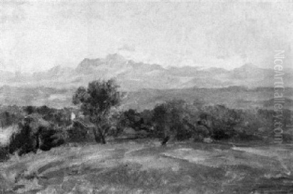 Sommertag Im Schweizer Oberland Oil Painting by Albert Kappis