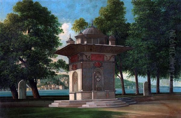 Goksu Cesmesi Oil Painting by Fahri Kaptan