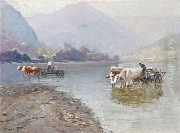 Itatas Oil Painting by Jenoe Karpathy