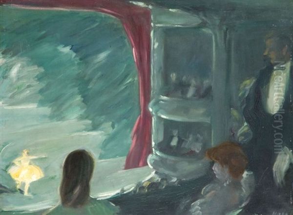 La Scene Oil Painting by Georges (Karpeles) Kars