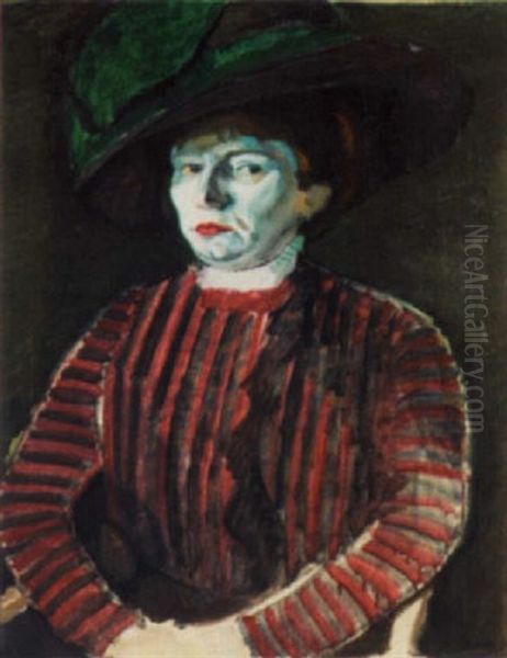 Portrait De Femme Oil Painting by Georges (Karpeles) Kars