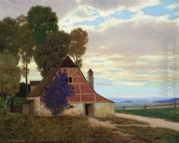 Bluhende Glyzinien Oil Painting by Eduard Kasparides