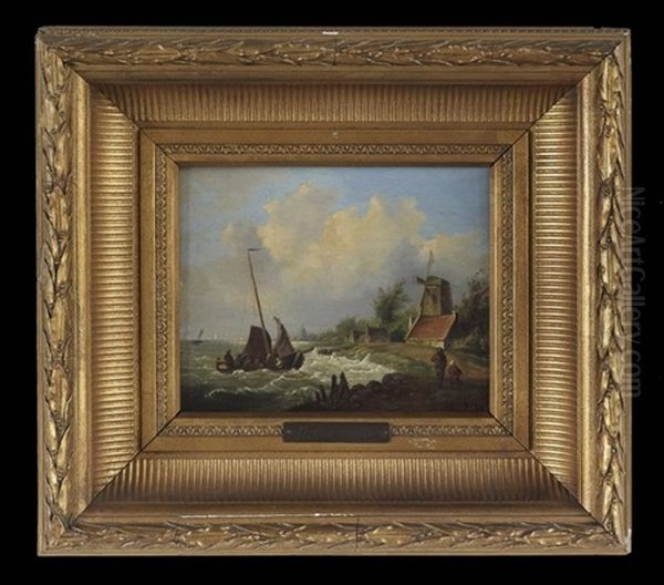 The Safe Harbor Oil Painting by Herman Frederik Carel ten Kate