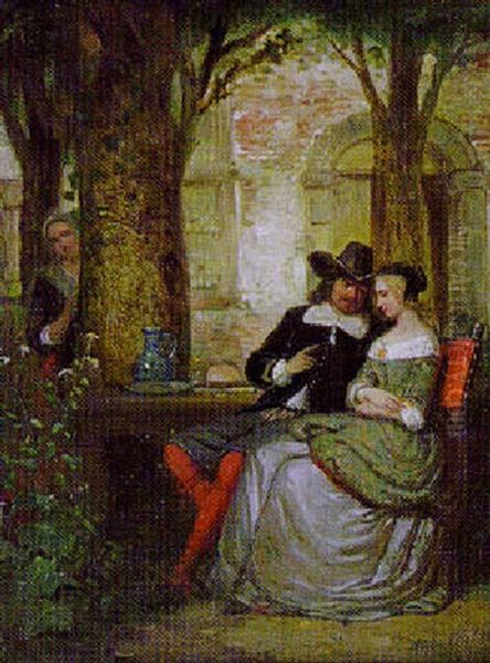 Confidences Oil Painting by Herman Frederik Carel ten Kate
