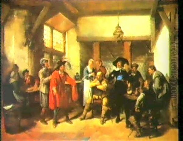 Nichts Im Ubermass! Oil Painting by Herman Frederik Carel ten Kate