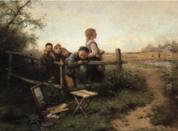 A Day In The Country Oil Painting by Mari ten Kate