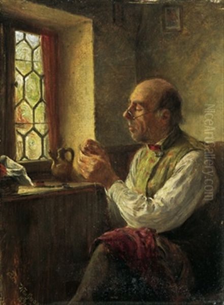 Der Schneidermeister Oil Painting by Hermann Kauffmann the Younger