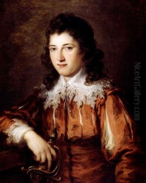 Portrait Of Thomas Reade Oil Painting by Angelika Kauffmann