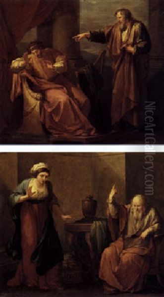 And Nathan Said Unto David Thou Art The Man Oil Painting by Angelika Kauffmann