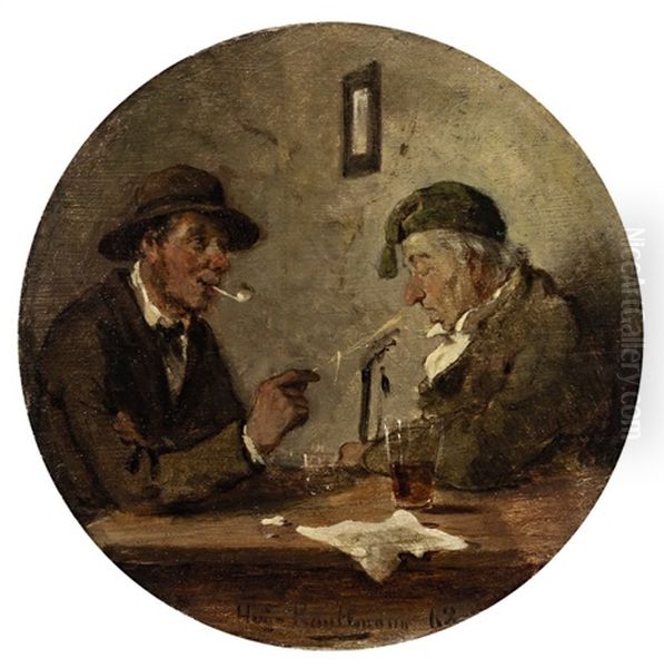 Eingeschlafen Oil Painting by Hugo Kauffmann