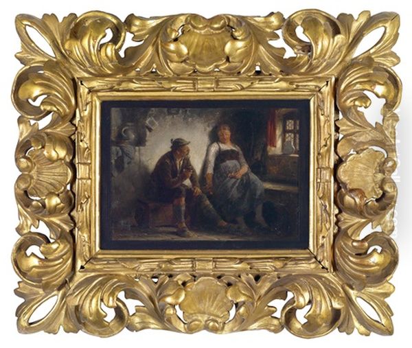 Der Verehrer Oil Painting by Hugo Kauffmann