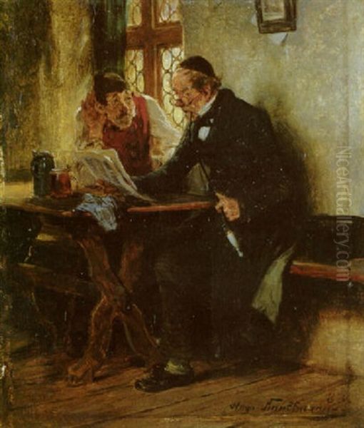 Politiker Oil Painting by Hugo Kauffmann