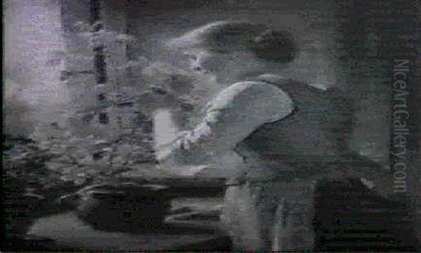 Der Duft Der Roten Rose Oil Painting by Hugo Kauffmann