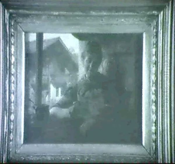 The Morning's Mail/ An Interior Genre Scene Oil Painting by Hugo Kauffmann