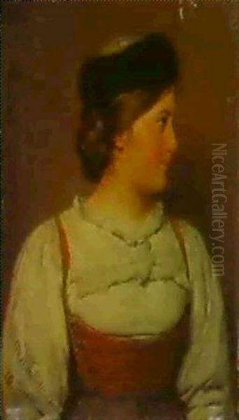 Jeune Fille Russe Oil Painting by Hugo Kauffmann